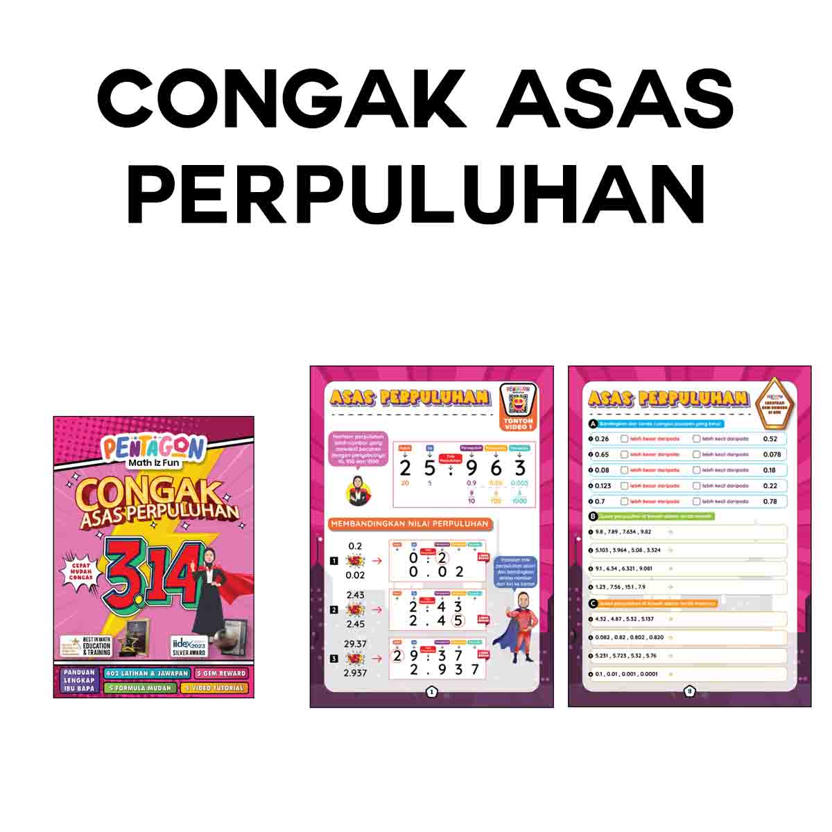 Kombo Level 2 - Congak Asas Pecahan, Perpuluhan dan Peratus